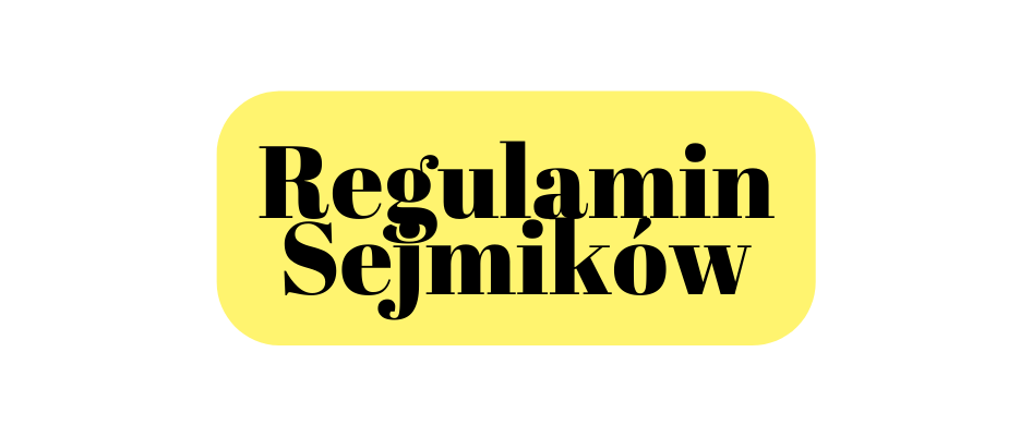 Regulamin Sejmików